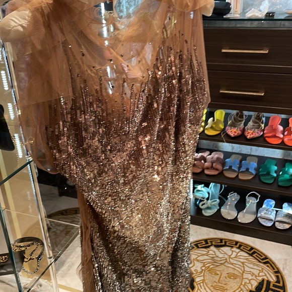 Jenny Packham Nude Sequin Dress Spring 2011 🤎 - Picture 10 of 17